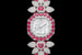 Часы Precious Valentine’s Day by Harry Winston из белого золота, с бриллиантами и розовыми сапфирами