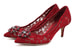 Туфли из кружевной ткани с декоративными сердцами Dolce &amp; Gabbana