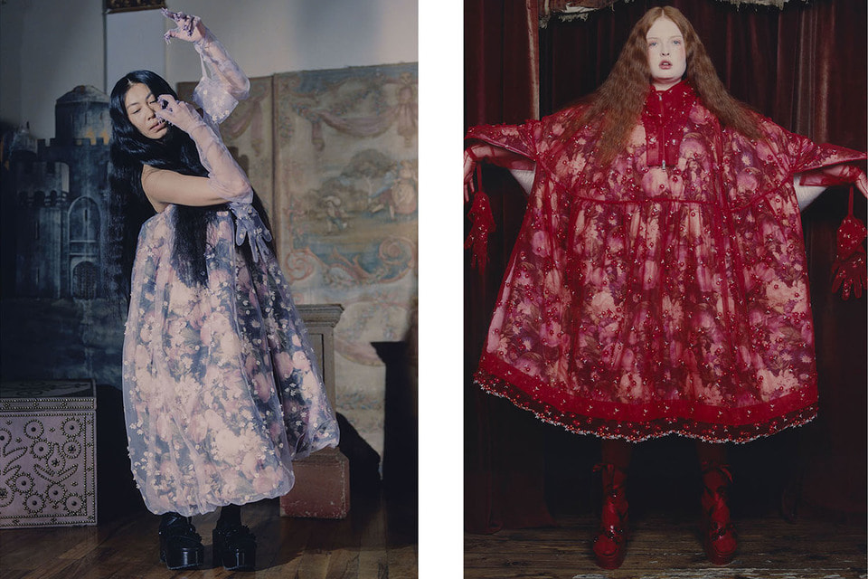 Образы с цветочными узорами из новой коллекции 4 Moncler Simone Rocha