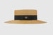 Шляпа Gucci  с высокой тульей, украшенная брошью в виде пчелы