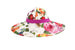 Хлопковая шляпа Dolce &amp; Gabbana с принтом Violet. Тулья украшена красной лентой гросгрейн