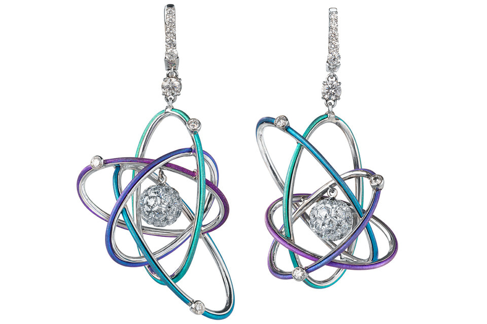 Серьги «Атом» из коллекции «Космология» от Epic Jewellery