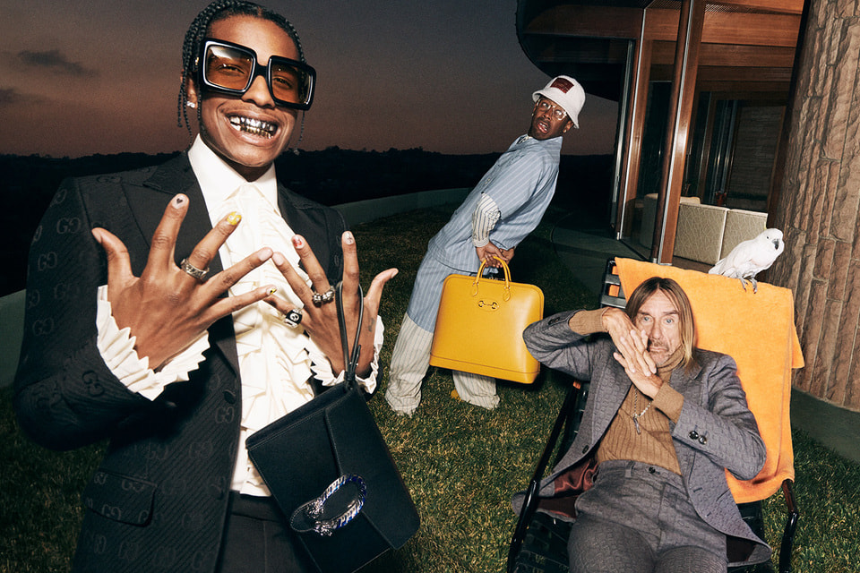 Рэперы Эйсап Рокки и Тайлер Оконму, а также рокер Игги Поп задействованы в новой рекламной кампании Gucci 
