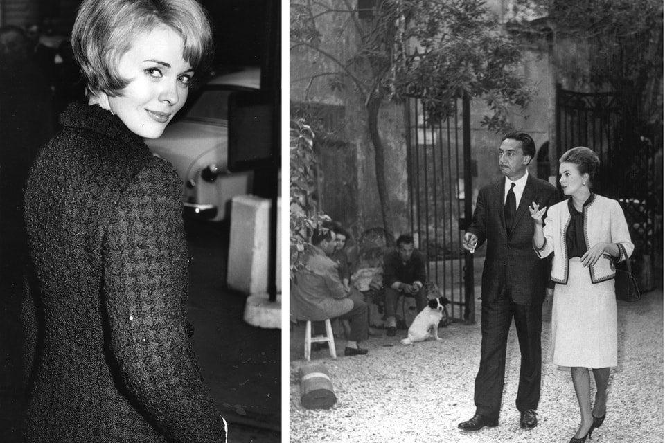 Актриса Джин Сиберг в 1963 году и она же с писателем и режиссером Роменом Гари в Париже в середине 60-х