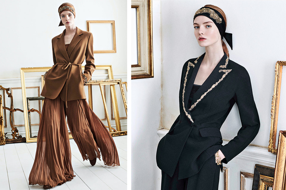 Модели в одежде из коллекции Max Mara Resort 2021