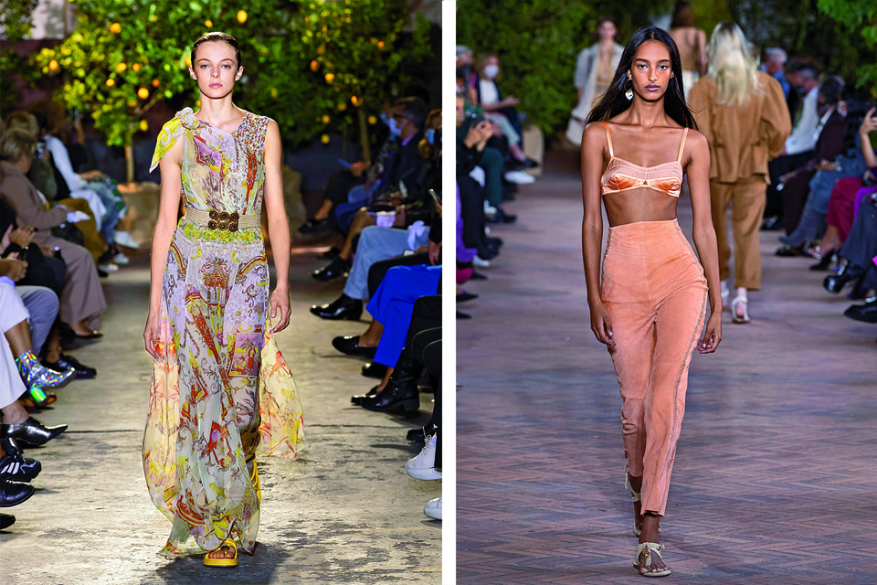 Весна-лето 2021: ультраженственность от Etro; cексуальность и телесность у Alberta Ferretti