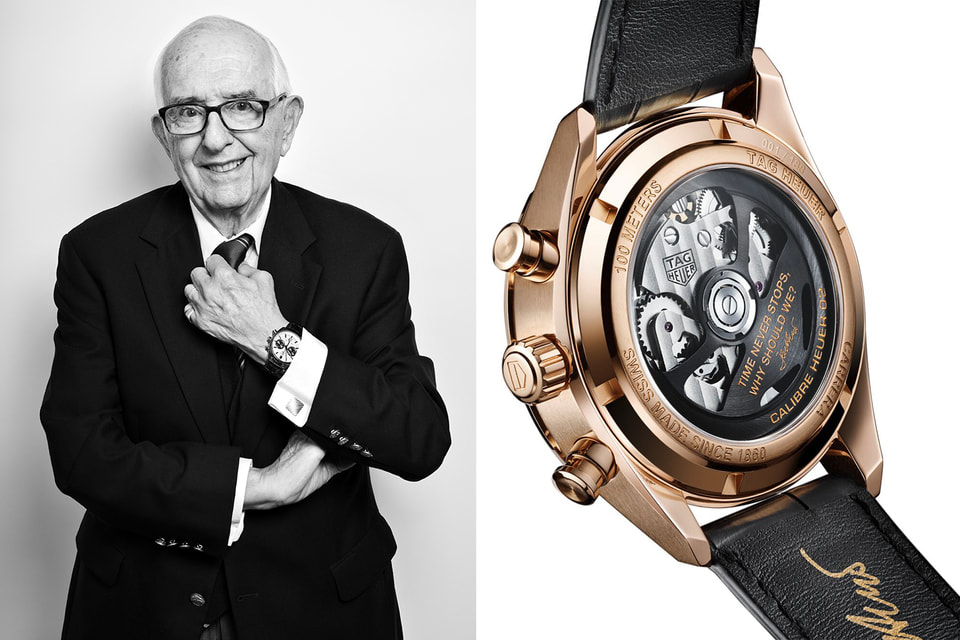 На роторе мануфактурного калибра Heuer 02 выгравированы слова Джека Хоэра: Time never stops, why should we?