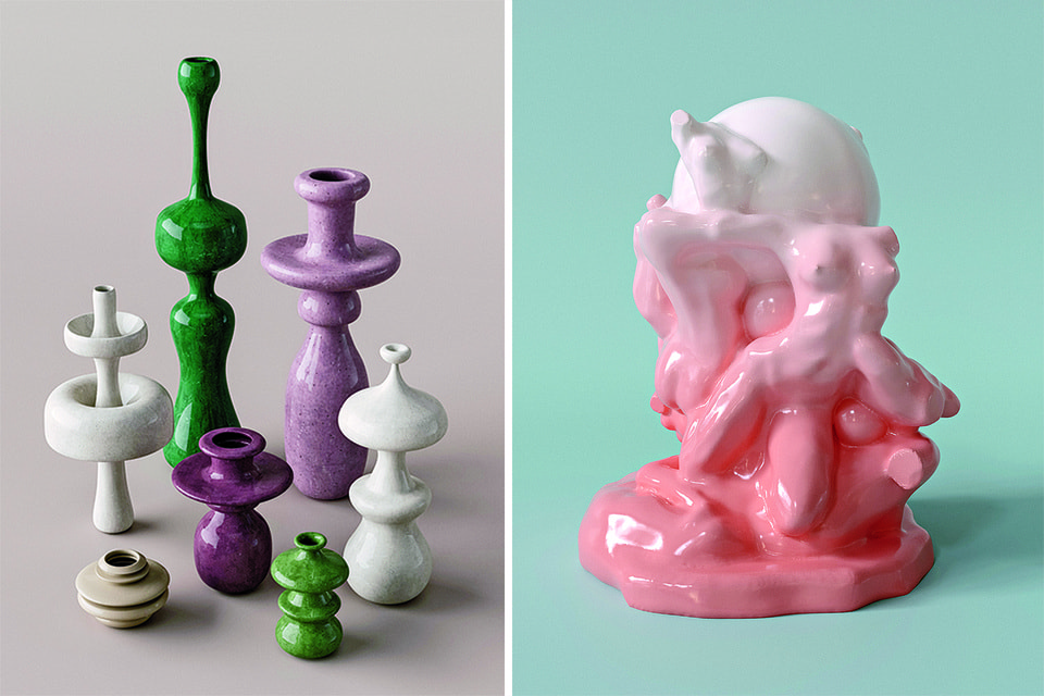 Цифровая скульп­тура Dream Vessels и десерт-победитель Homage to the Breast