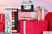 Палетка теней, серебристый хайлайтер La Rose Highlighter и помады L’Absolu Rouge Ruby Cream из рождественской коллекции макияжа Lancôme