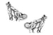 Запонки «Бык» от Montblanc из стерлингового серебра 925-й пробы