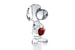Статуэтка Baccarat Snoopy из белого и красного хрусталя