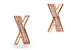 Дизайн серег Atlas X повторяет римскую цифру Х, а россыпь бриллиантов придает им объем