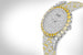 Часы Limelight Gala Precious Zenith от Piaget с 32 мм корпусом из белого золота, с паве из бесцветных бриллиантов и желтых сапфиров общим весом 21,9 карата