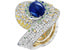 Браслет Sentier d’étoiles от Van Cleef & Arpels имитирует Млечный путь, который украшен по центру кабошоном из синего сапфира весом в 69,23 карата