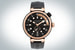 Часы Tambour Street Diver Black Blaze от Louis Vuitton с 44 мм стальным корпусом с покрытием PVD, с безелем из розового золота, с автоматическим механизмом ЕТА2824-А2, с запасом хода 44 часа и водонепроницаемостью до 100 м