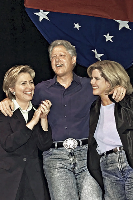 Джинсы и рубашка с коротким рукавом – часть имиджа Билла Клинтона