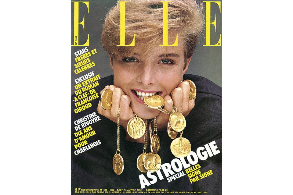 Знаки зодиака Van Cleef & Arpels на обложке журнала Elle в 1983 году