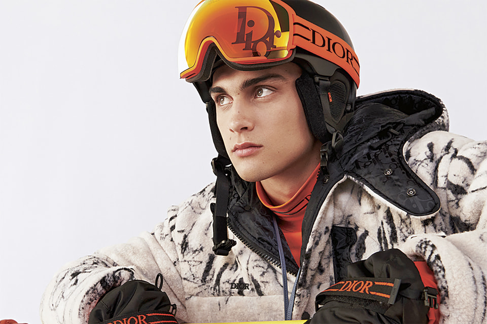 Коллекция лыжной мужской одежды Dior разработана в сотрудничестве с художником Питером Дойгом