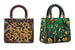 Два варианта аппликацией золотыми деталями на поверхности сумки от Джоан Кретен и Лины Ирис Виктор