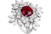 Кольцо Piaget High Jewellery из белого золота с рубином и бриллиантами