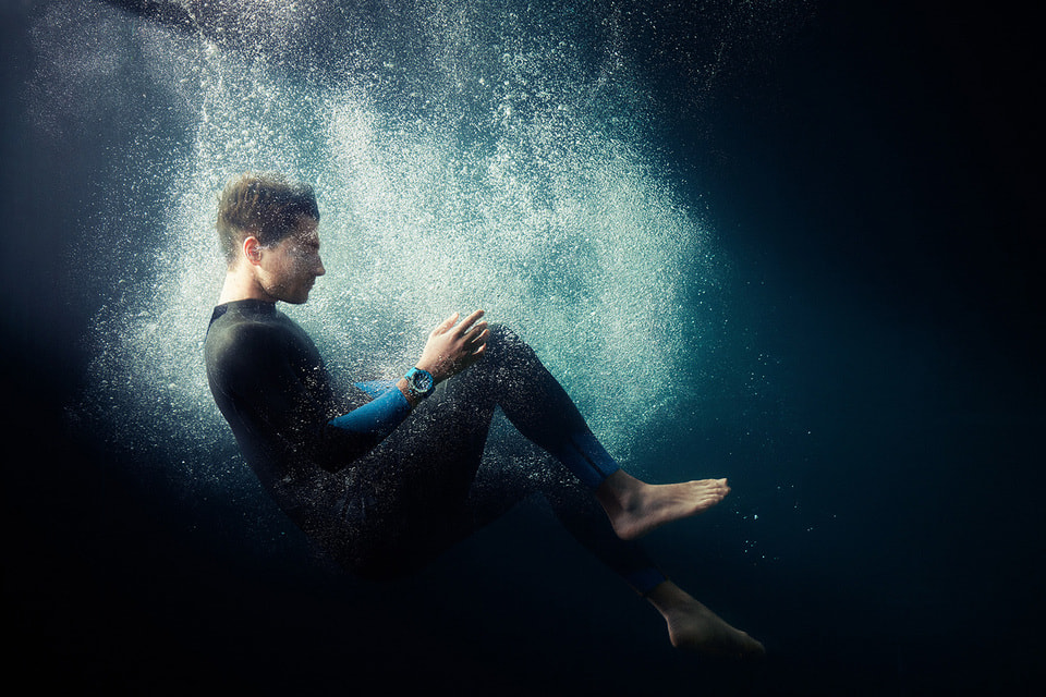 Чемпион мира по фридайвингу Арно Жеральд уже протестировал дайверские часы RM 028 под водой