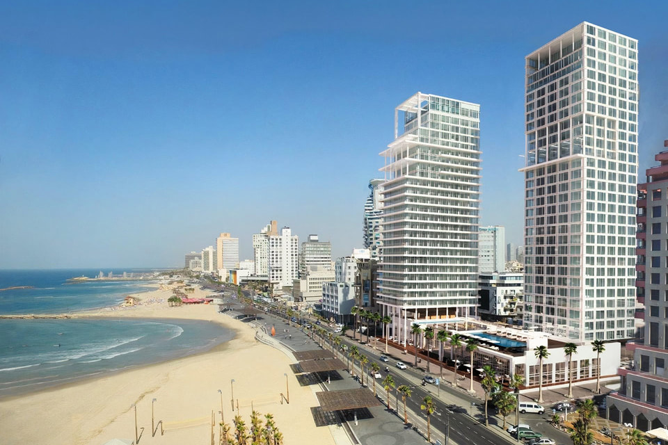 Отель David Kempinski Tel Aviv расположен на первой береговой линии