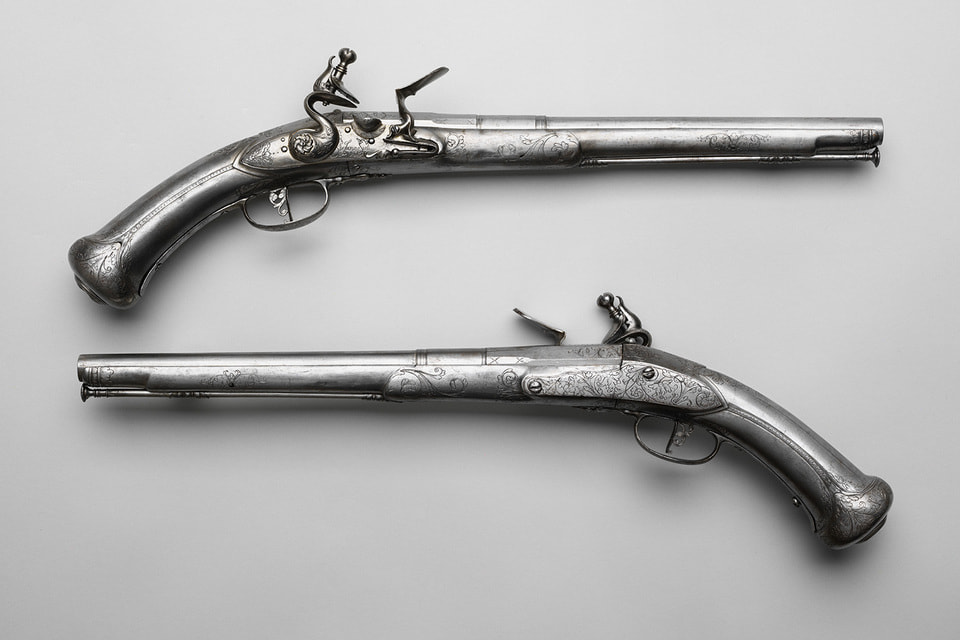 Дуэльные пистолеты последней четверти XVII века работы итальянских мастеров Джеронимо Мутто и Стефано Сиоли