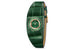 Часы Faubourg Manchette Joaillerie от Hermes c циферблатом из малахита и измрудами на ремешке из аллигатора зеленого цвета