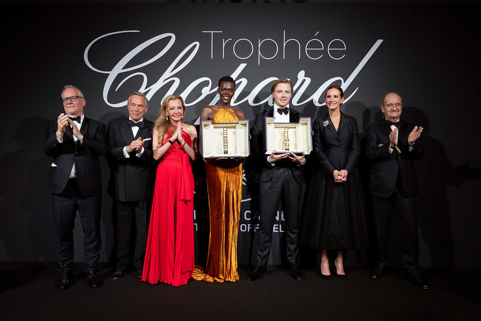 Церемония вручения Trophée Chopard актерам Шейле Атим и Джеку Лаудену 