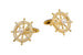 Запонки Steering Wheels от Axenoff Jewellery из позолоченного серебра и жемчуга