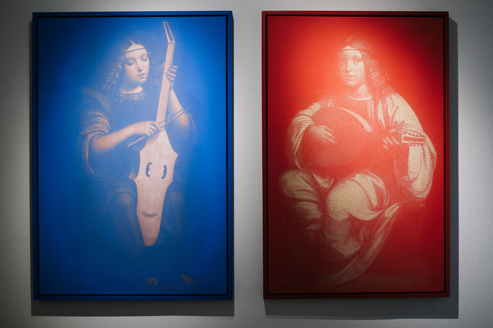 Основная тема новой выставки – музицирующие ангелы с картин старых мастеров