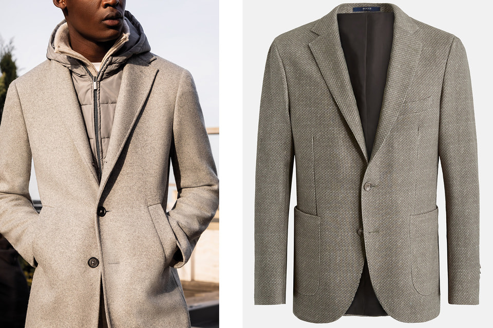 Образ из линии Metropolitan Grey и пиджак All Day Jersey – вариант для офиса и для отдыха