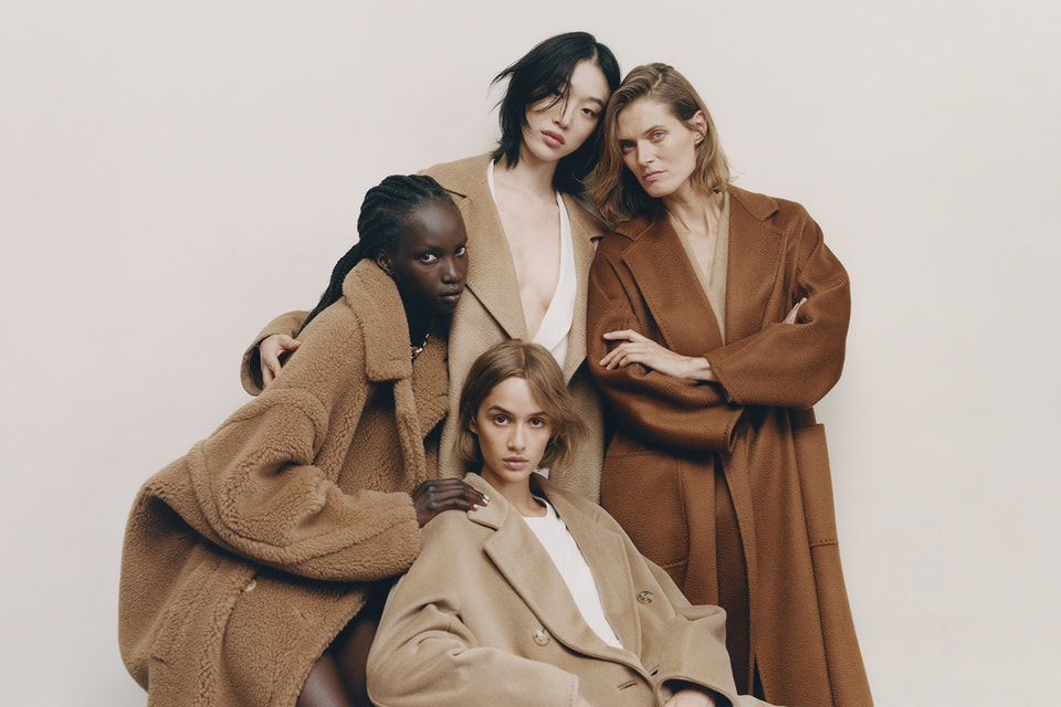 Четыре женщины разного возраста, национальности и стандартов красоты представляют четыре пальто Max Mara