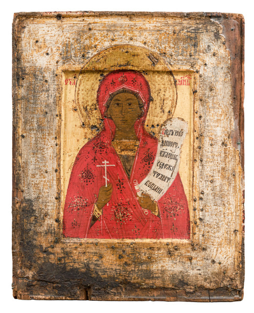 Образ «Великомученицы Параскевы Пятницы» второй половины XVI века оценен в 1,2 млн руб.