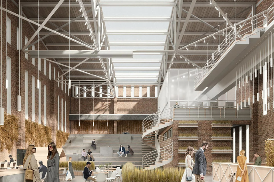 Проект «Кузня» (2 место) – лекторий, библиотека, спортивный зал, кафе и выставочное пространство в заброшенном здании