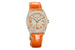 Часы Rolex Day-Date 36 с метками из оранжевого лака и корпусом в бриллиантовом паве