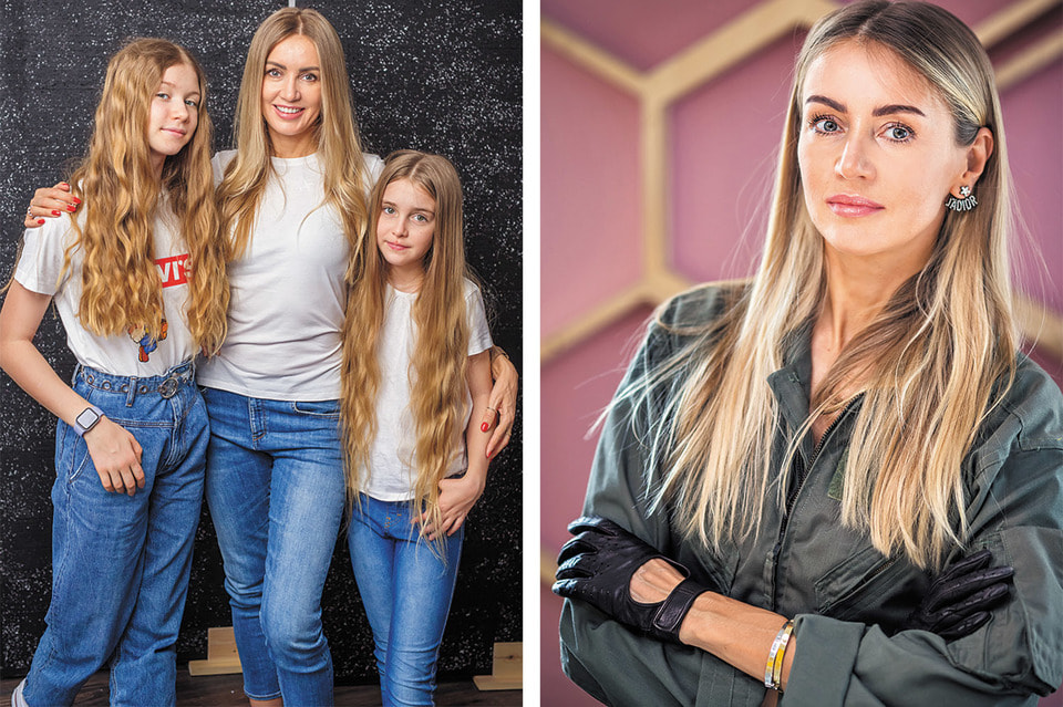 Юлия и ее дочки – Алиса и Мила