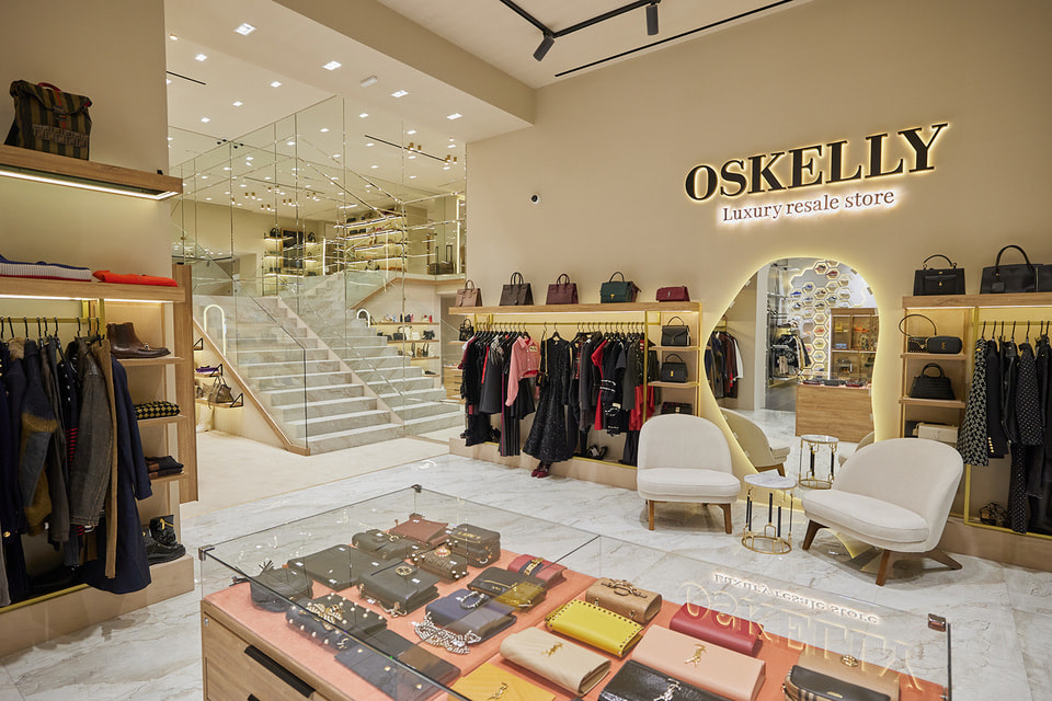 Интерьер концептуального бутика Oskelly в центре Москвы
