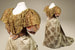 Платье императрицы Марии Федоровны, Франция, конец XIX в., шелк с тканым атласным узором, бархат, кружево типа «аржантан»