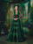 Платье с накидкой, ручная вышивка по сетке, Yanina Couture