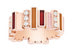 Кольцо Gem Dior, розовое золото, бриллианты, тигровый глаз, сердолик и розовый опал, Dior