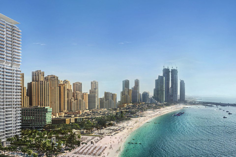 Пляж Jumeirah Beach Residence расположен вдоль знаменитой набережной The Walk 