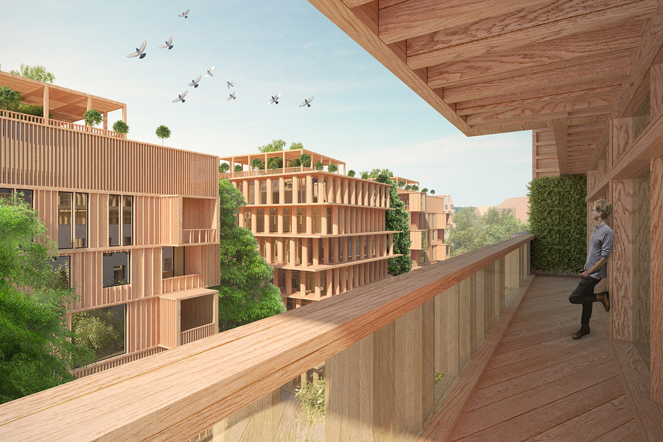 Проект жилого квартала Wood City, архитектор – Тотан Кузембаев