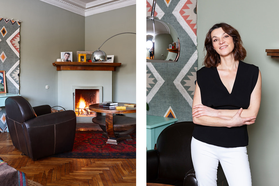 В своей новой квартире Анна Карабаш стала экспертом по каминам