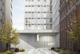 Попасть в новый корпус из старого здания института можно будет через переход на уровне пятого этажа