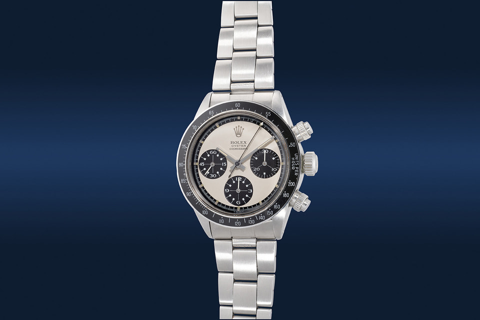 Лот 1083: модель Rolex Cosmograph Daytona с циферблатом Paul Newman MK2 Panda