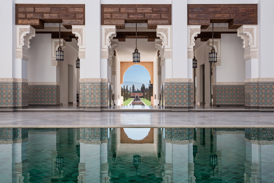 Патио курорта The Oberoi, Marrakech